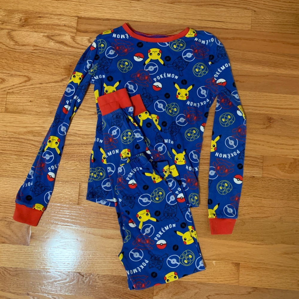 Pokémon pajamas. 100% Cotton. Size 12.
